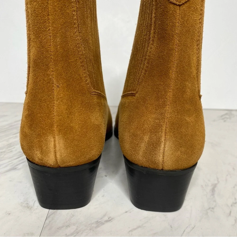 Marc Fisher Yarita Brown Suede Bootie 11M